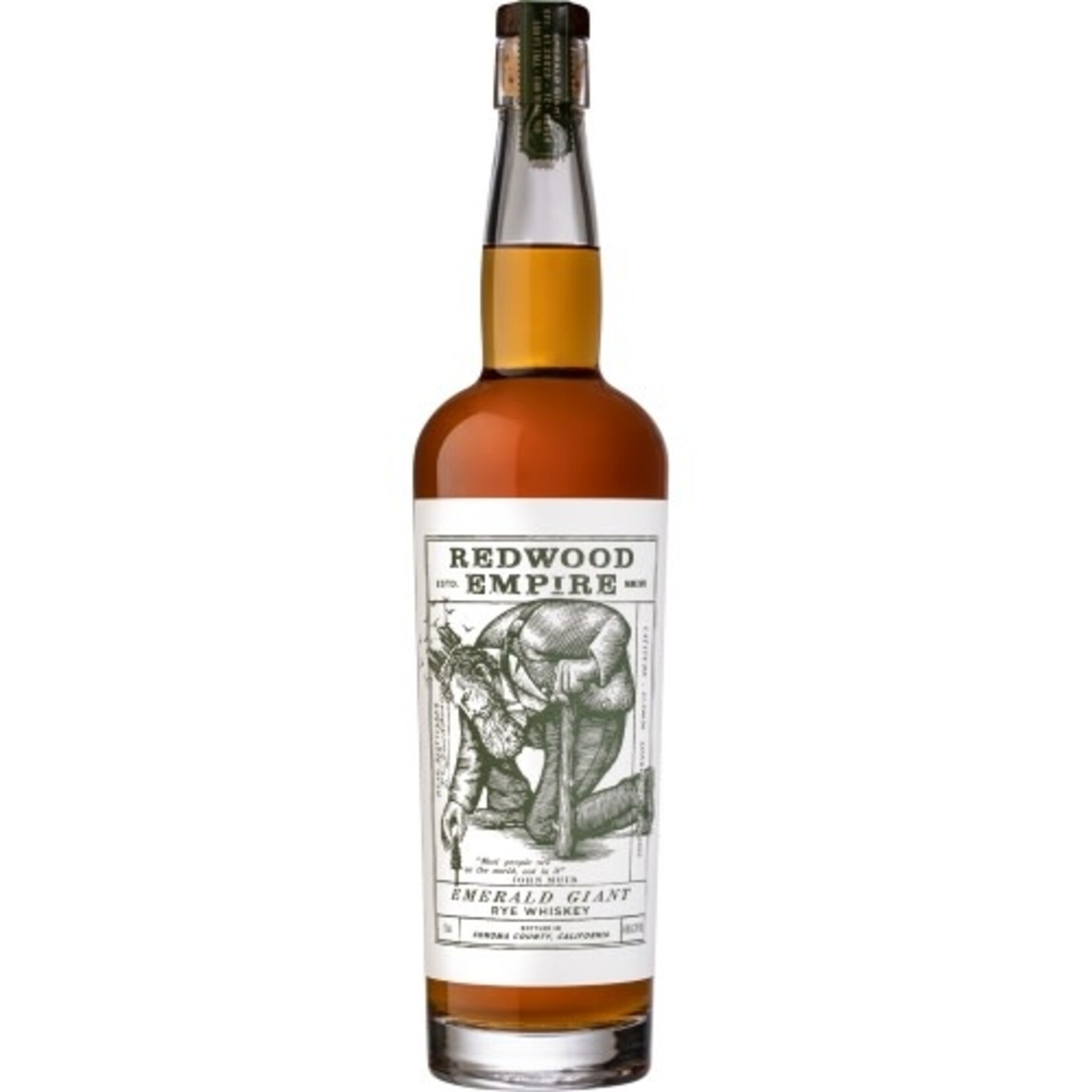 Redwood Empire Emerald Giant Rye Whiskey 750mL