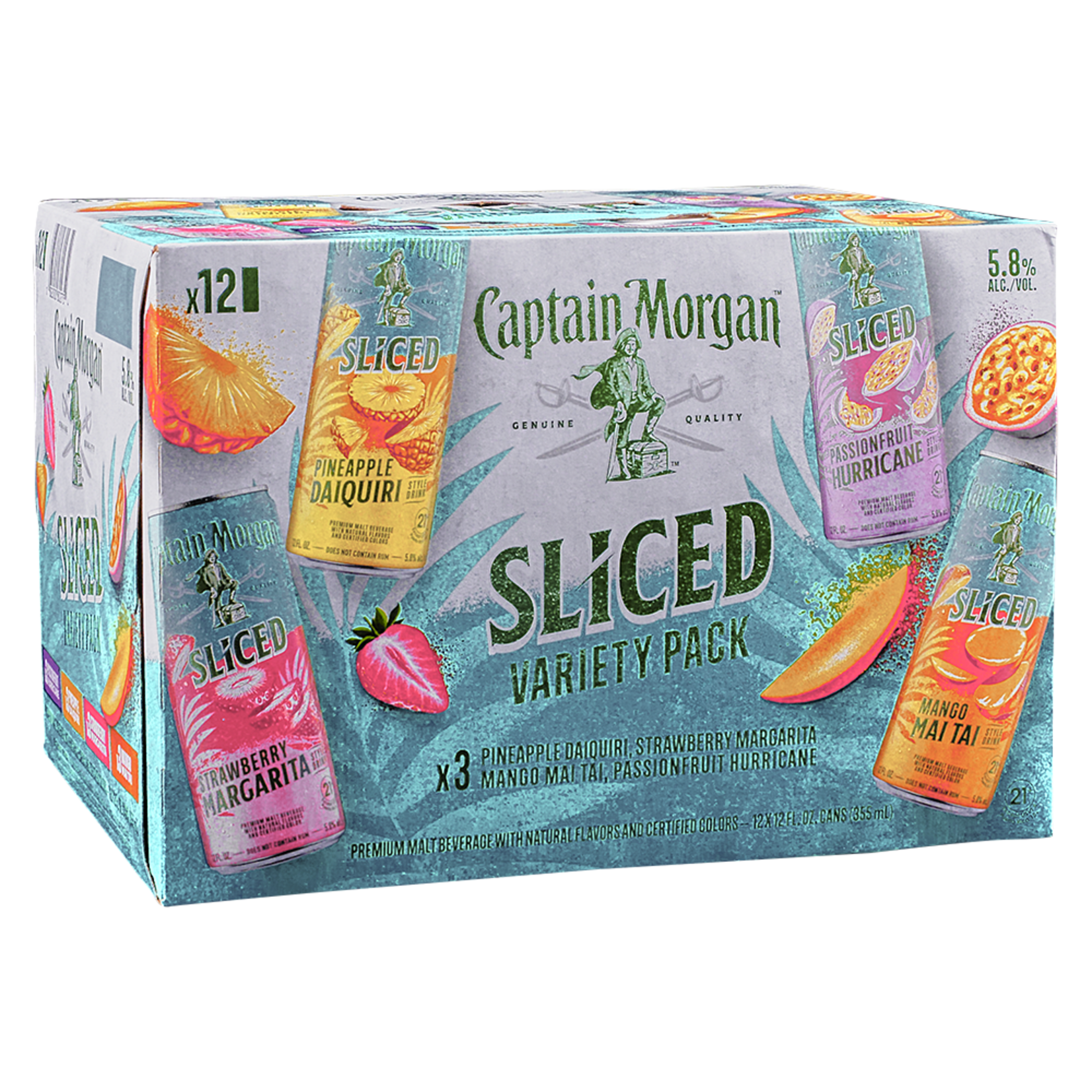 Captain Morgan Captain Morgan Sliced Variety 12pk x 12oz cans