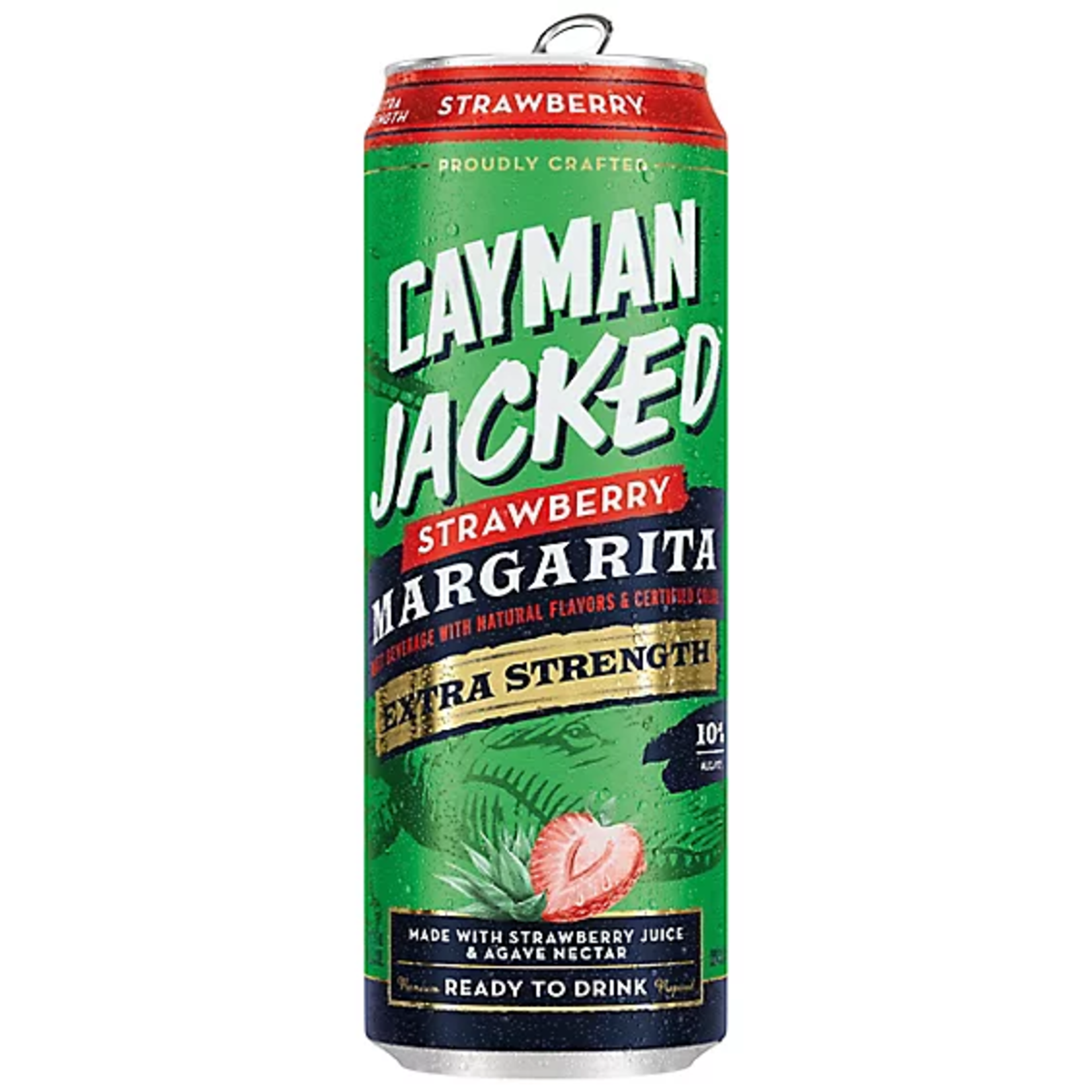 Cayman Jack Cayman Jacked Extra Strawberry Marg 10% 1pk x 11.9oz can