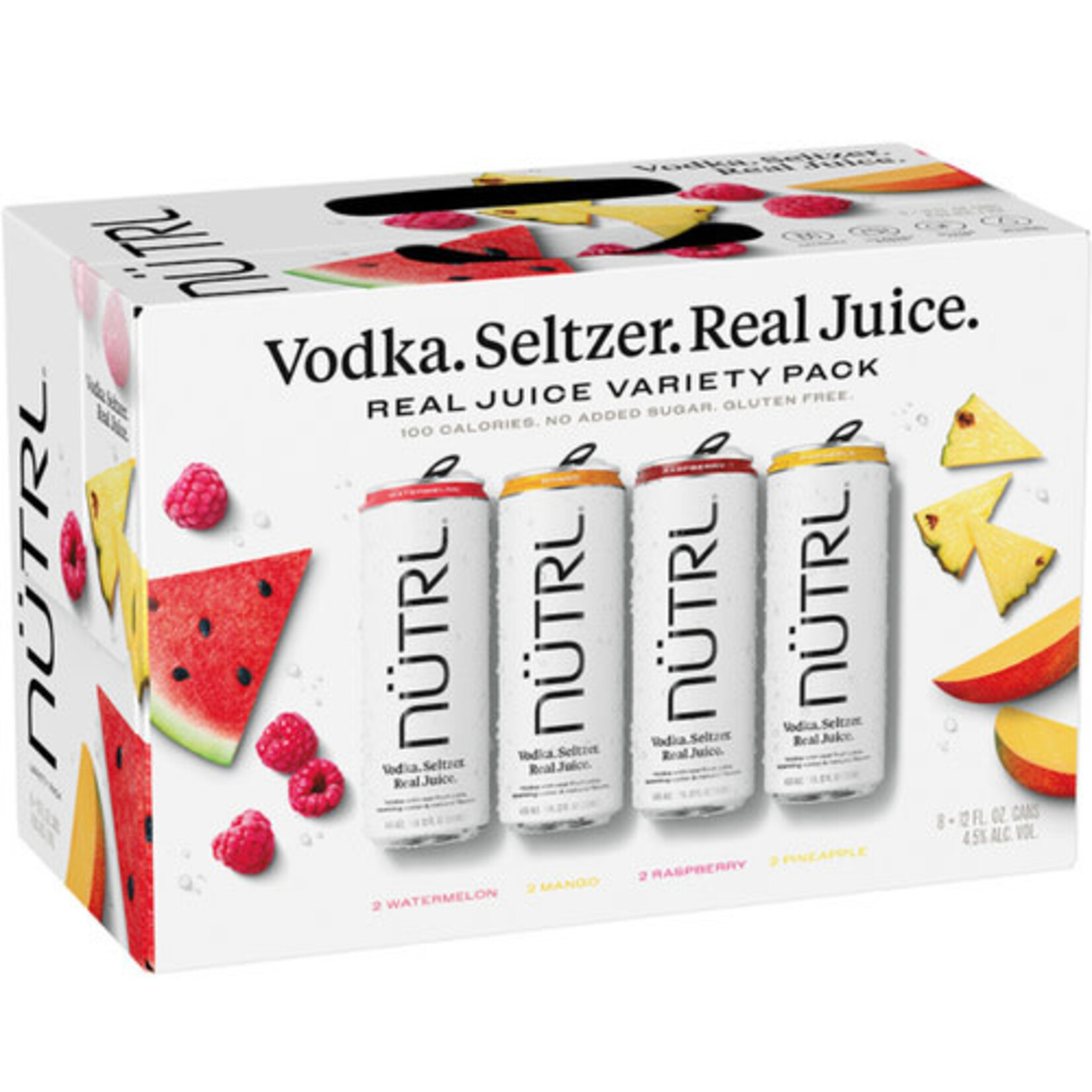 Nutrl Nutrl Fruit Vodka Seltzer Variety 8pk x 12oz cans