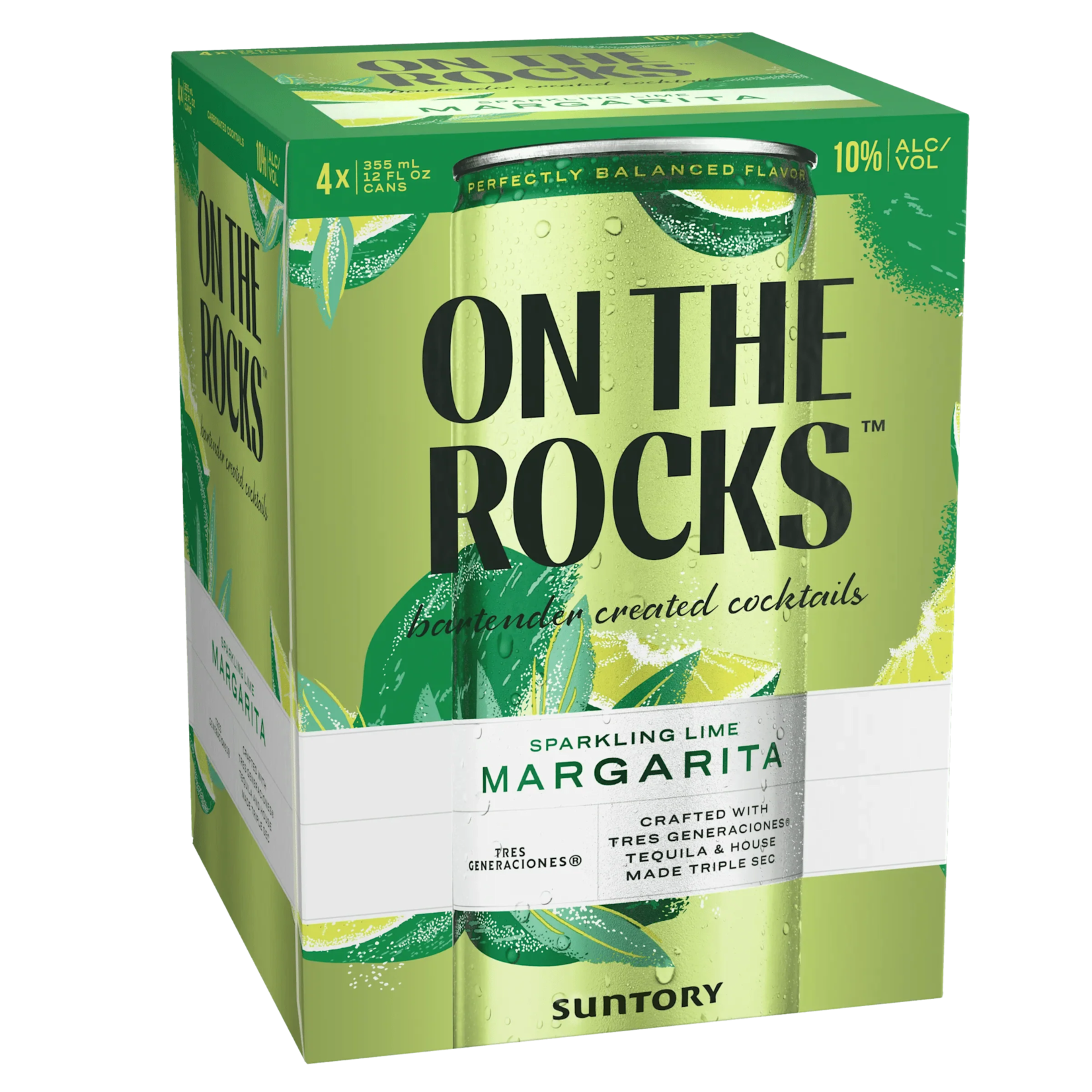 On the Rocks Sparkling Lime Margarita 4pk x 12oz cans