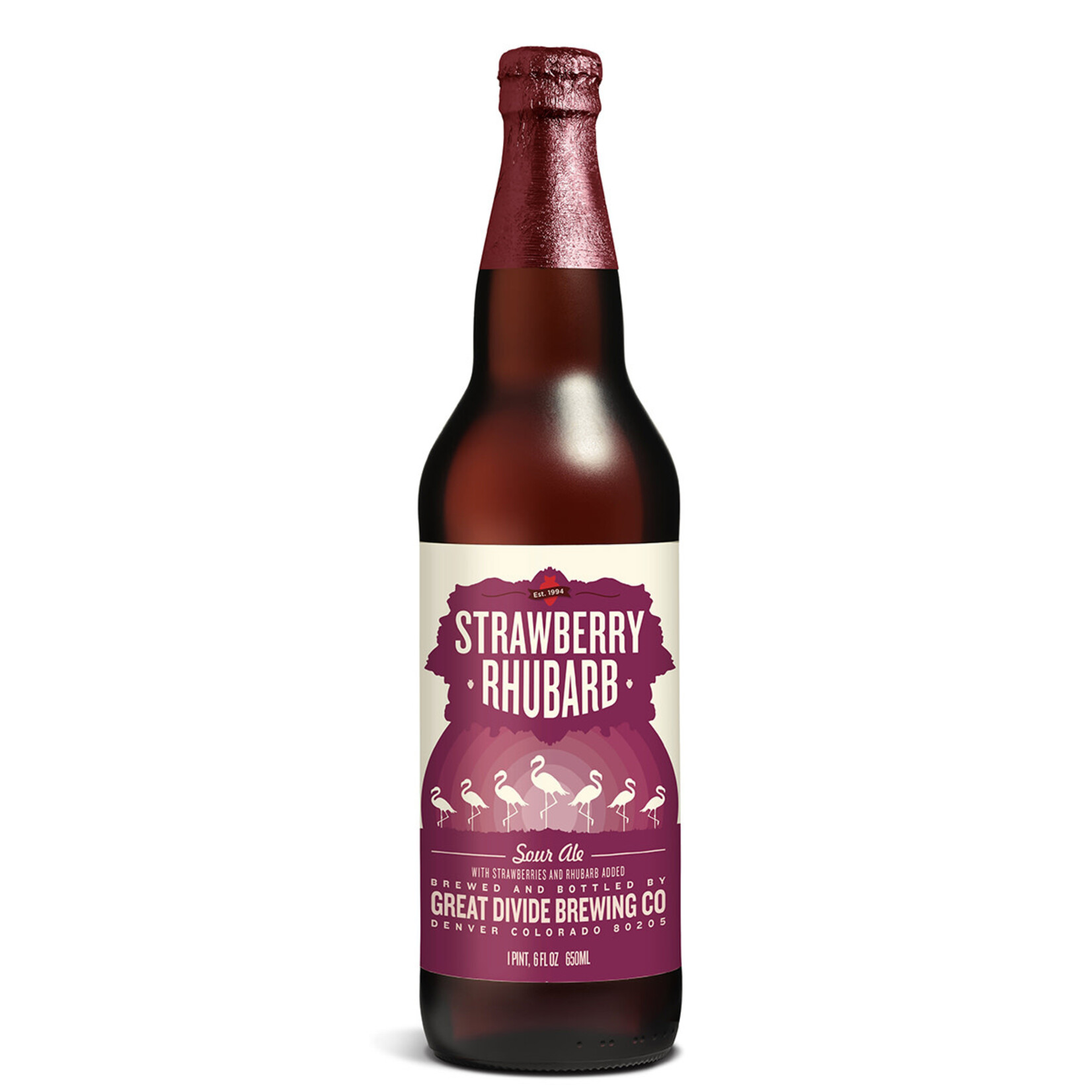 Great Divide Strawberry Rhubarb Sour Ale 6pk x 12oz cans