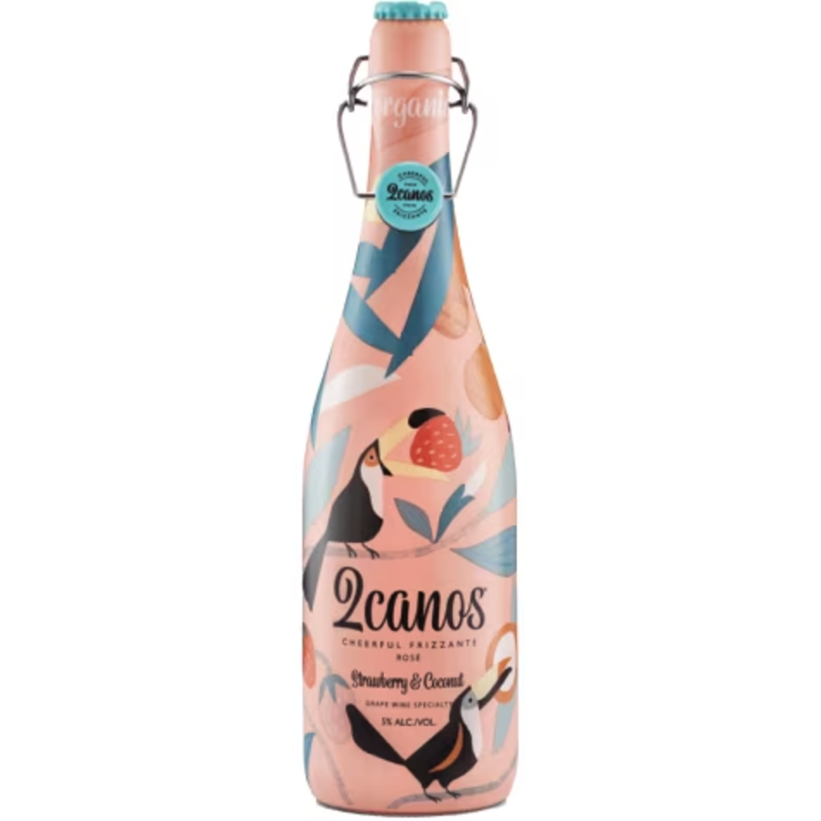 2Canos Cheerful Frizzante Rose Strawberry & Coconut 750mL