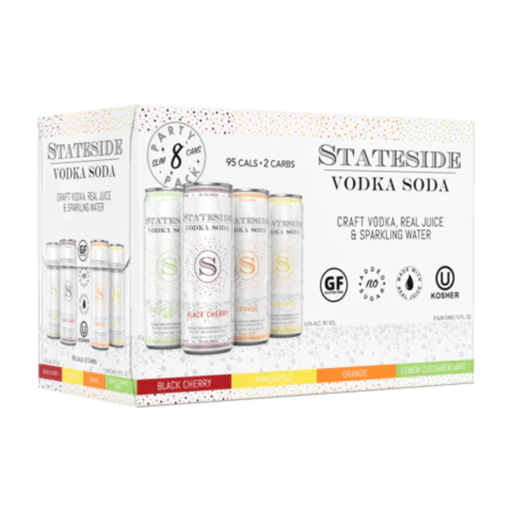 Stateside Vodka Soda 8pk x 12oz cans
