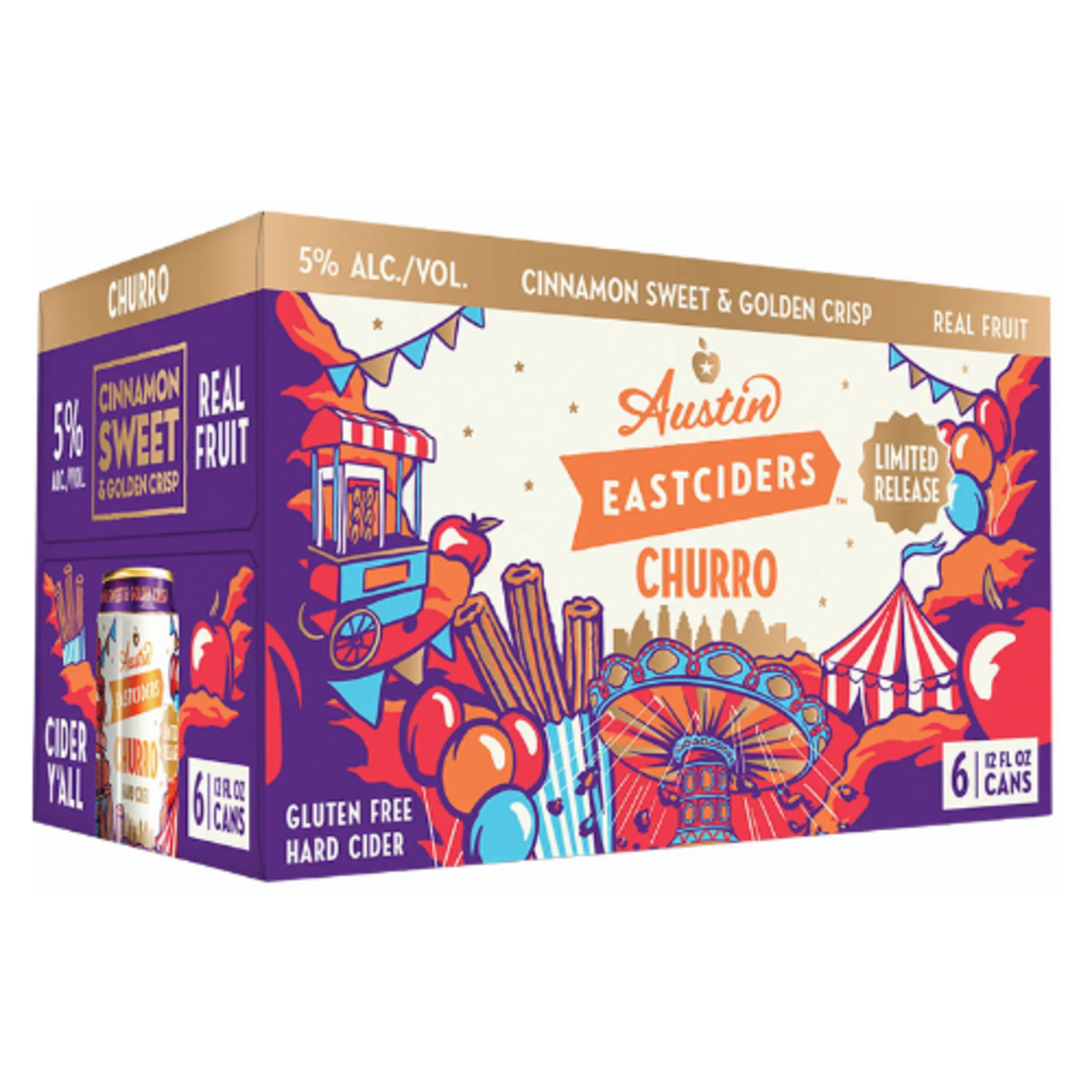Austin EastCider Austin East Cider Churro 6pk x 12oz cans