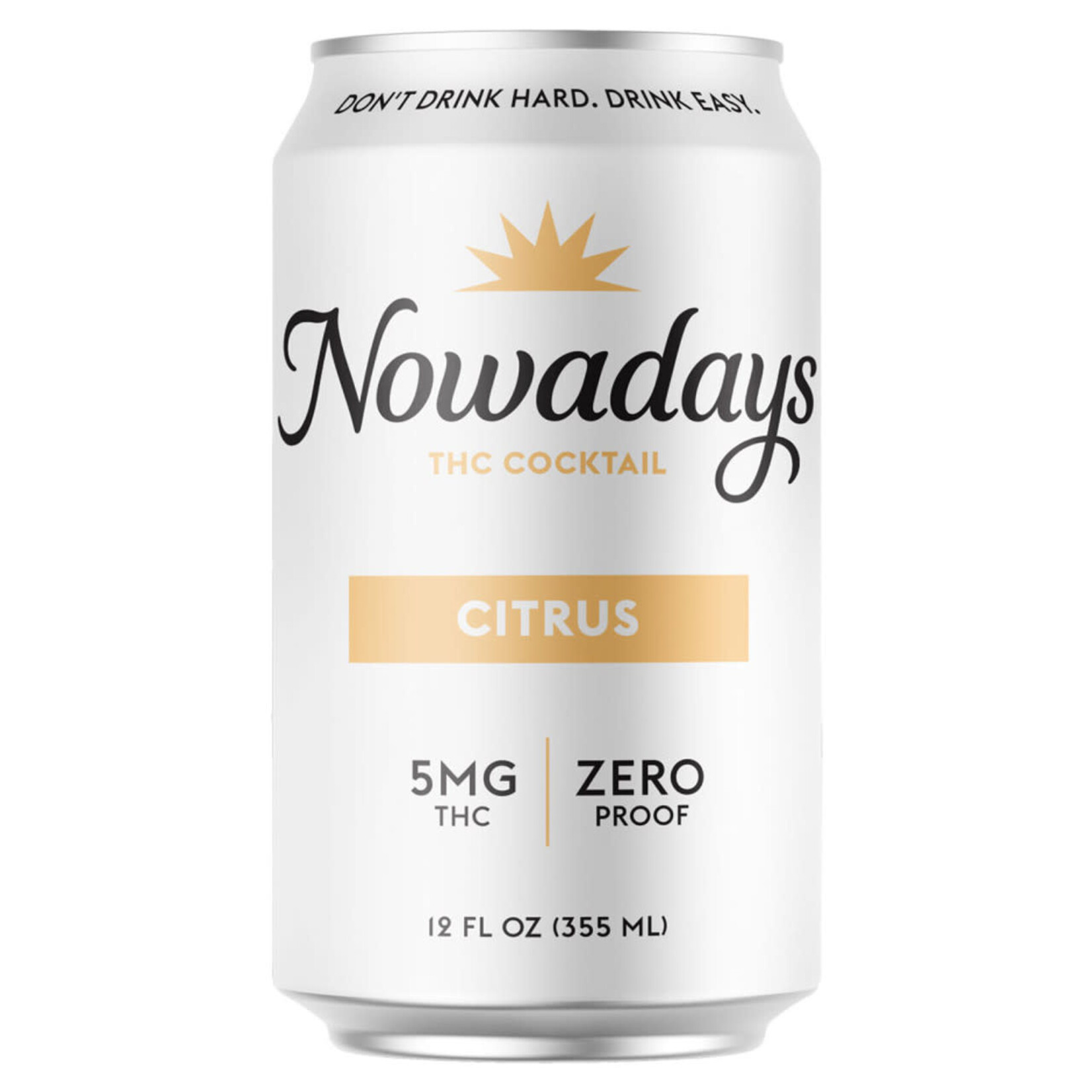 Nowadays Citrus 5MG THC 6pk x 12oz cans