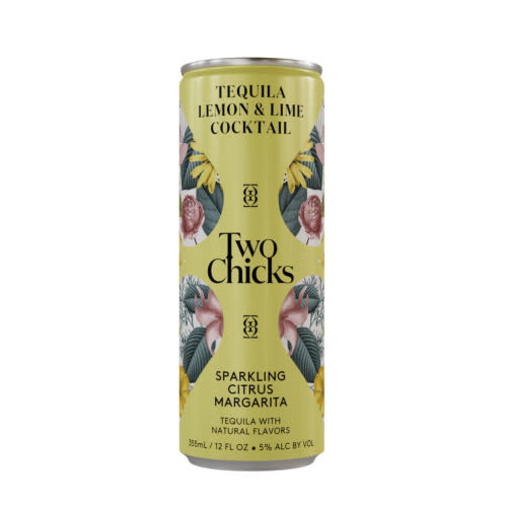 Two Chicks Sparkling Citrus Margarita Cocktail 4pk x 12oz cans