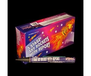 3 Stage Sky Rockets - Archangel Fireworks Inc.