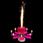 Spinning Cake Candle-PINK