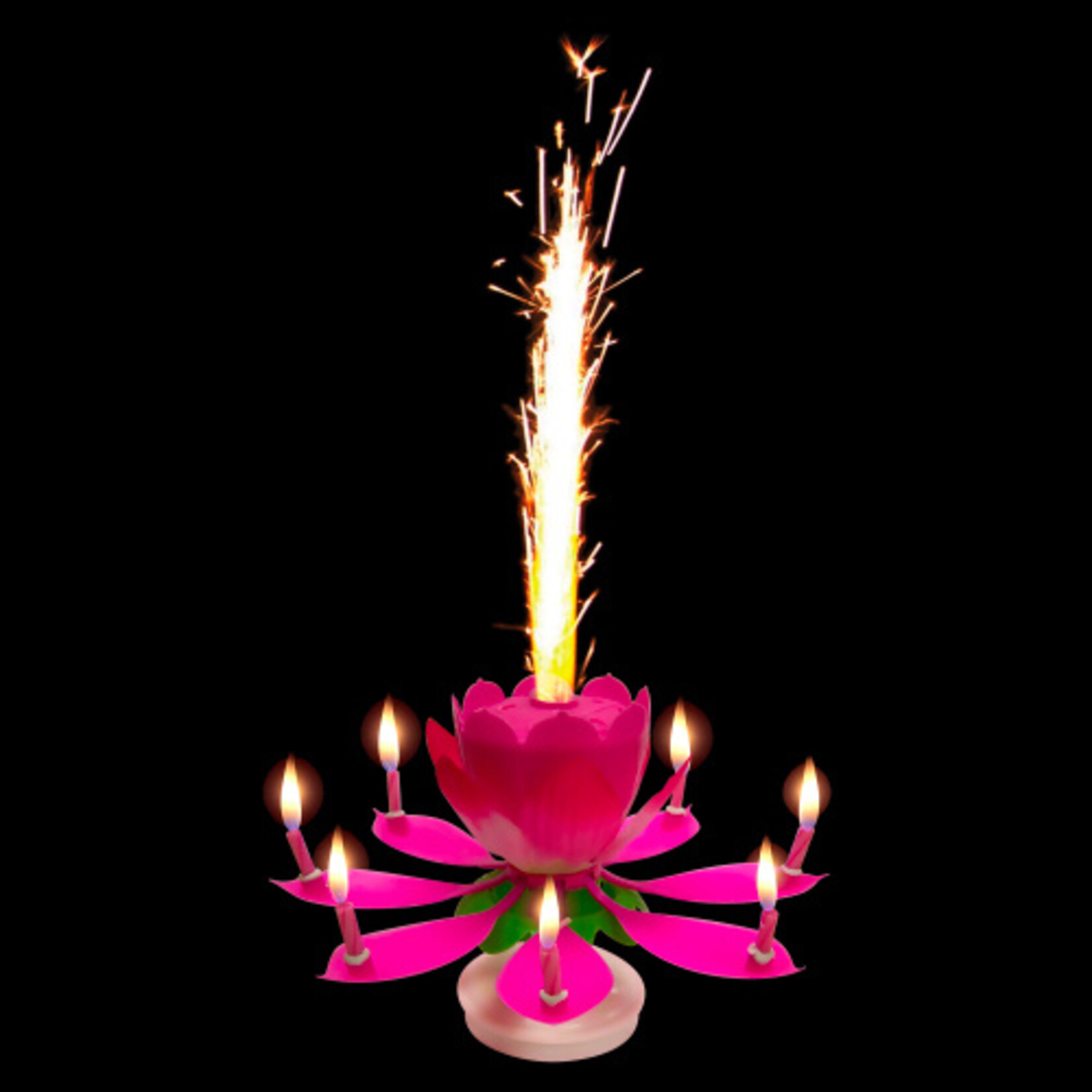 Spinning Cake Candle-PINK