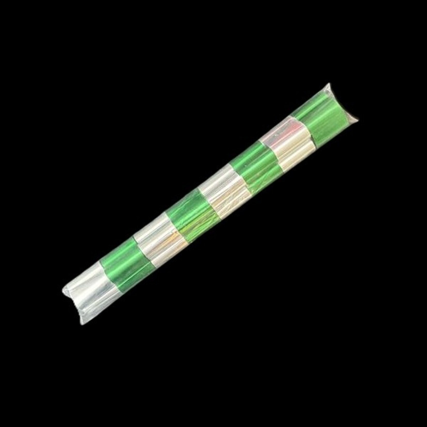 Streamer Sleeve - Mylar Green and Silver