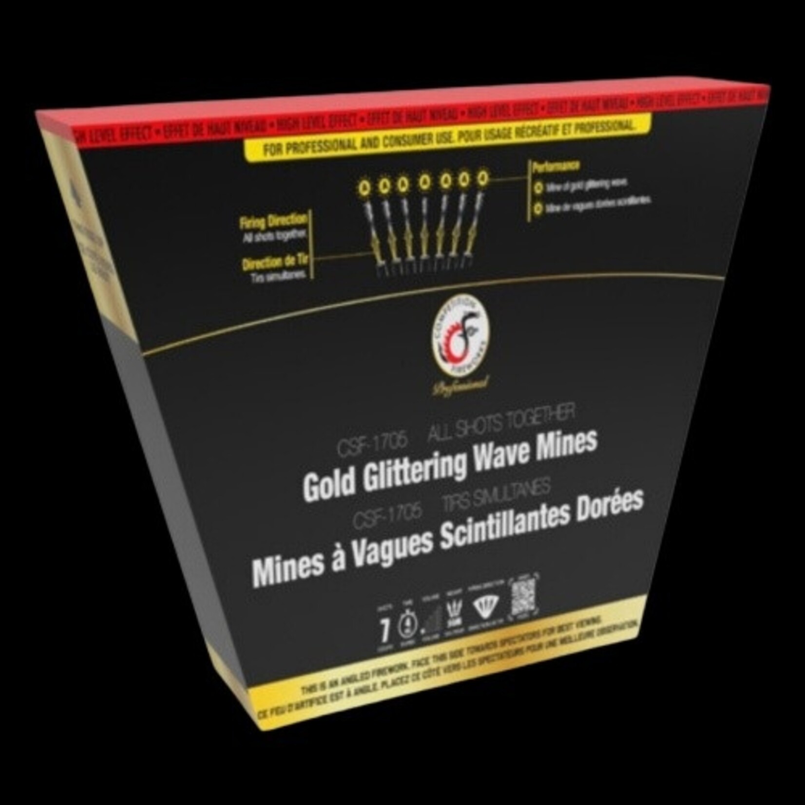 CSF-1705 Gold Glittering Wave Mines
