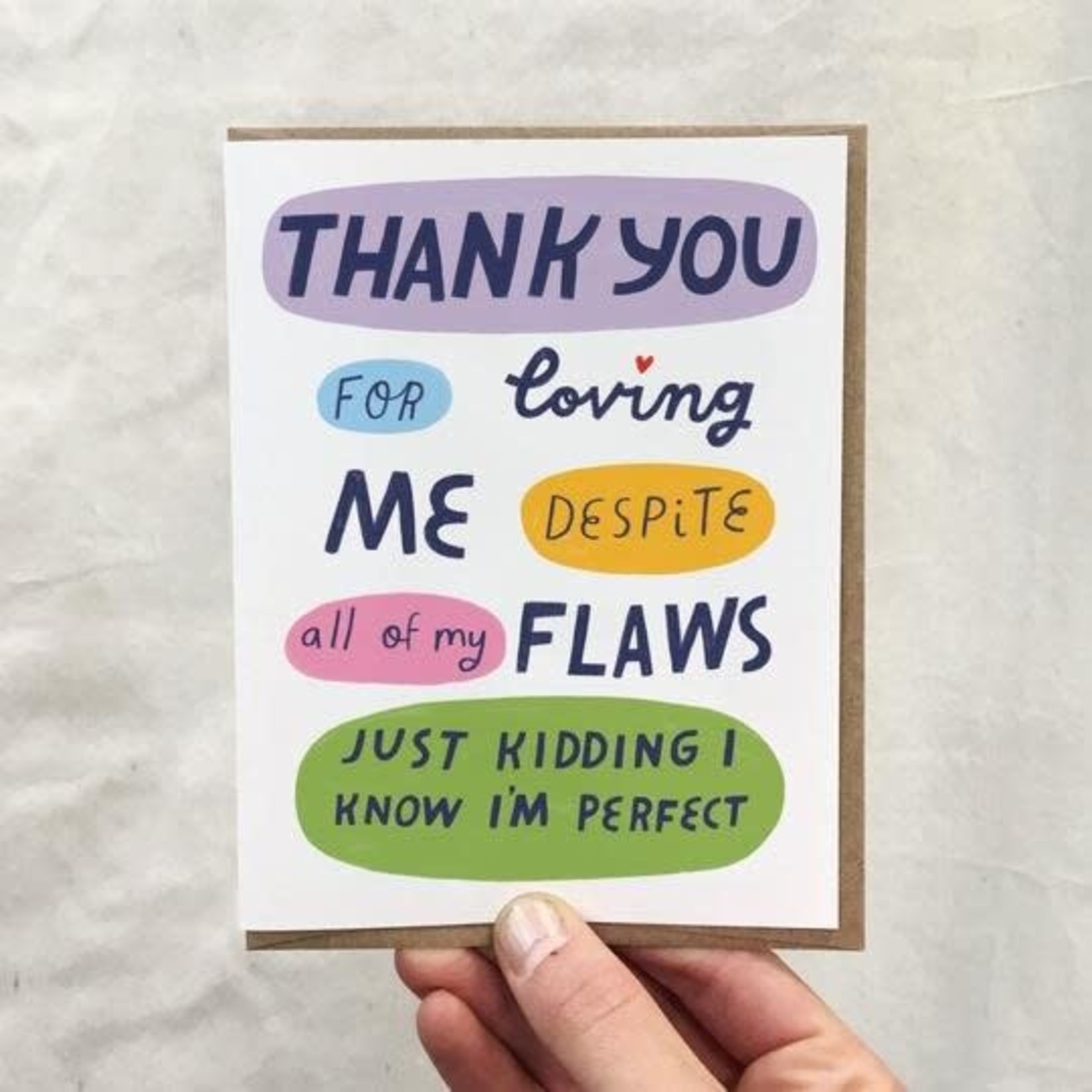 Aviate Press All My Flaws Card