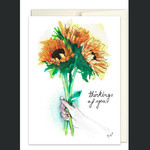 Jillian Ohl Thoughtful Sunflower Card