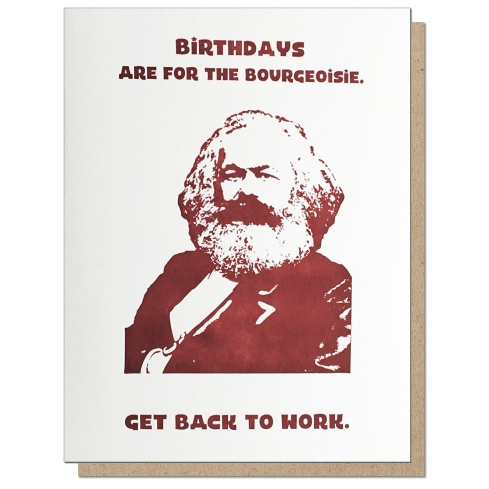 Guttersnipe Press Marx Birthday Card