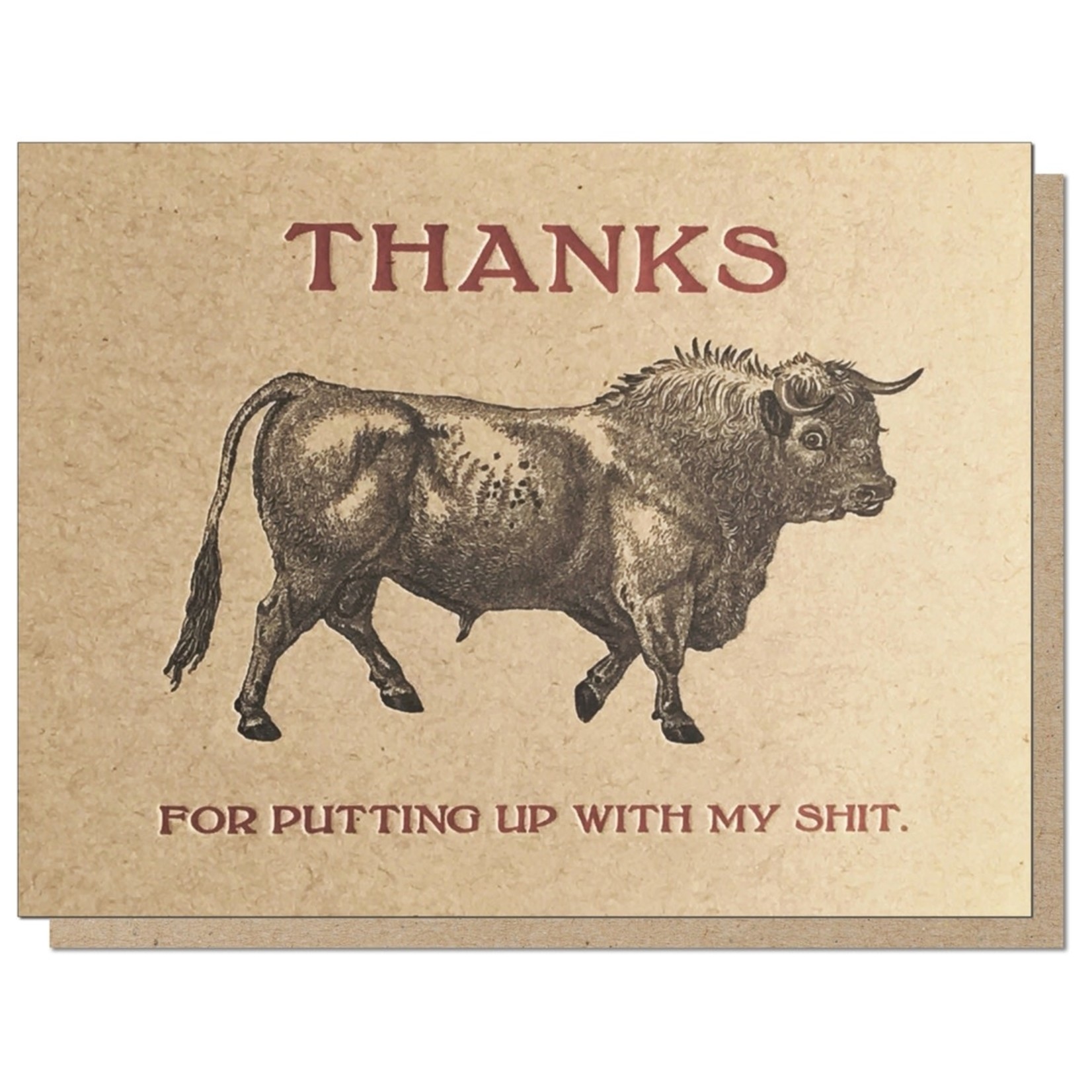 Bull Thanks Card