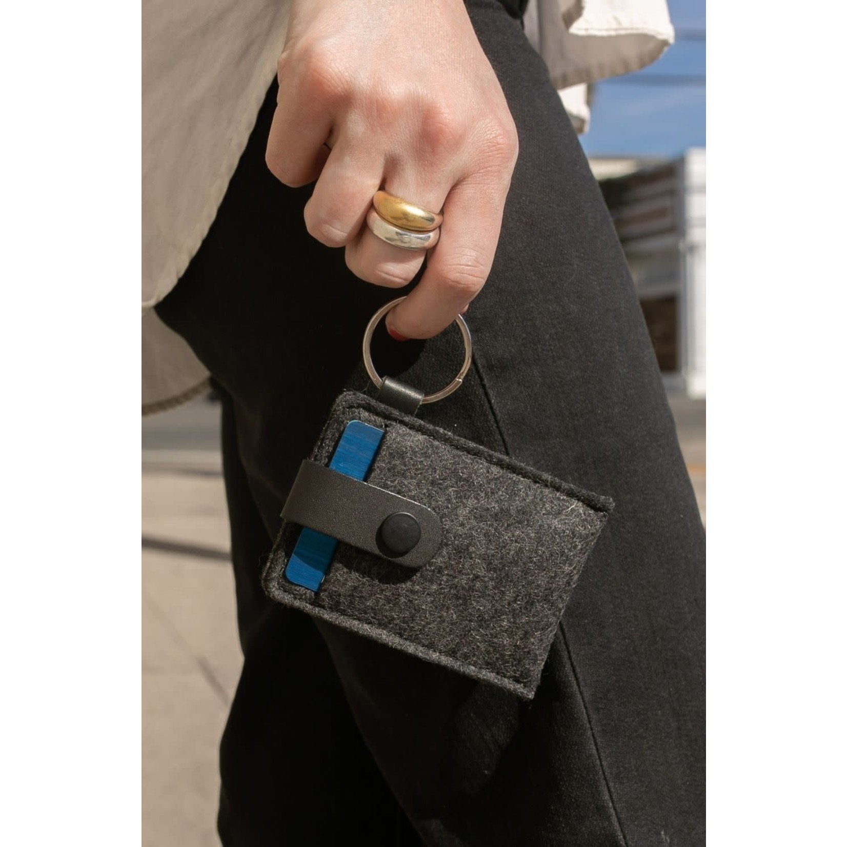 Felt Key Card + Leather Case