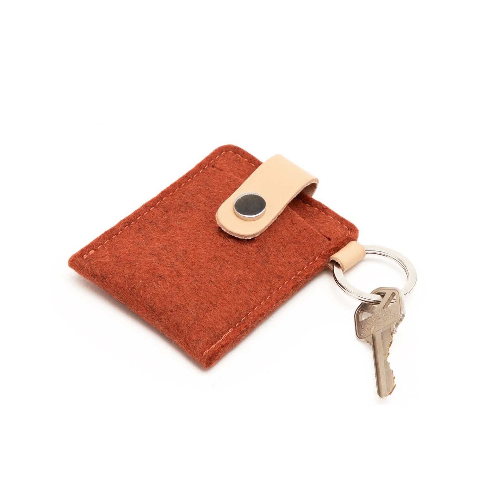 Felt Key Card + Leather Case