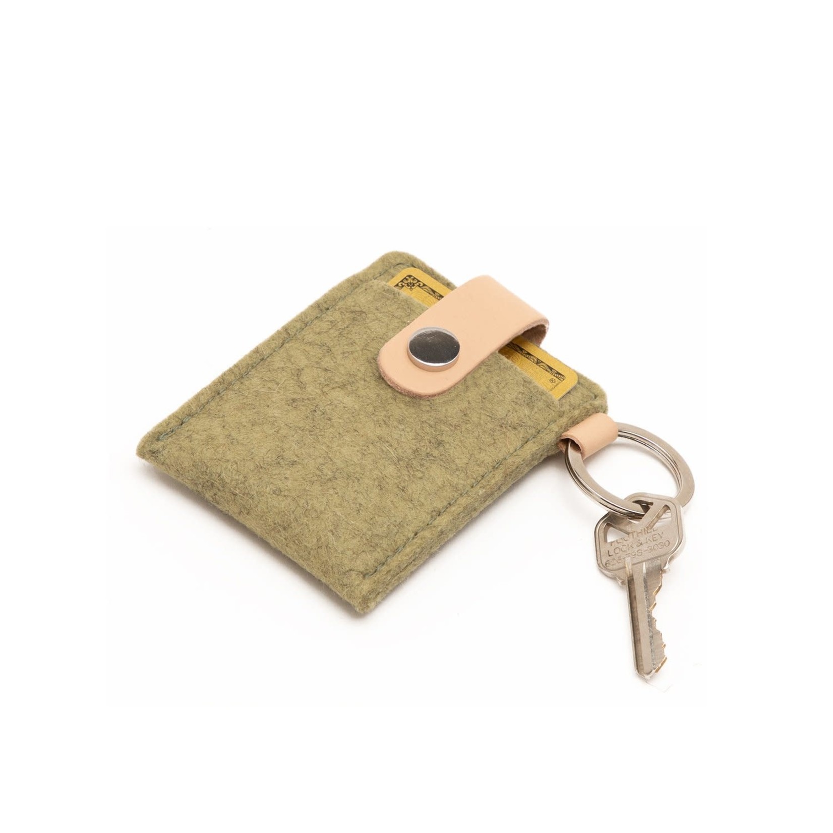 Felt Key Card + Leather Case