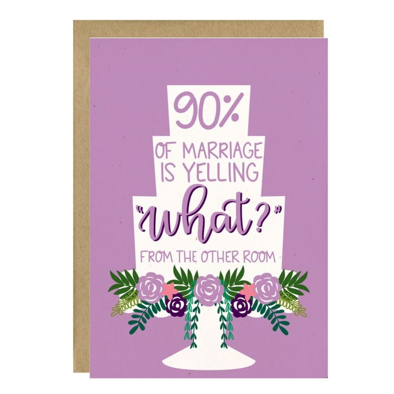 90% of Marriage Wedding Card