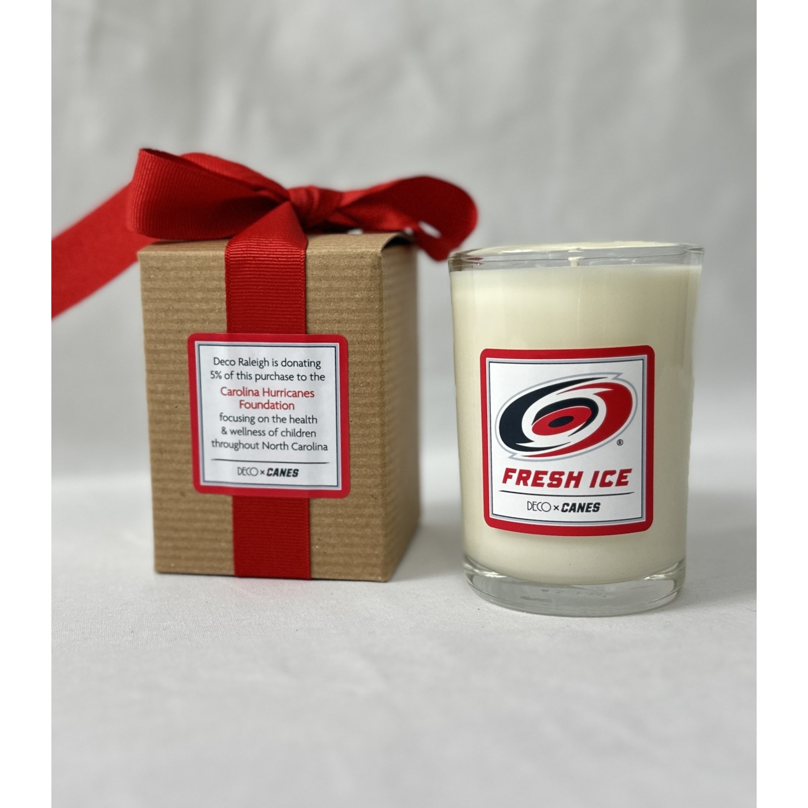 Ella B Candles Fresh Ice Carolina Hurricanes 8oz Candle