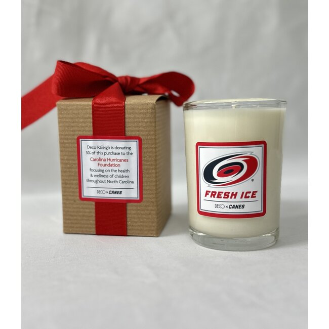 Ella B Candles Fresh Ice Carolina Hurricanes 8oz Candle