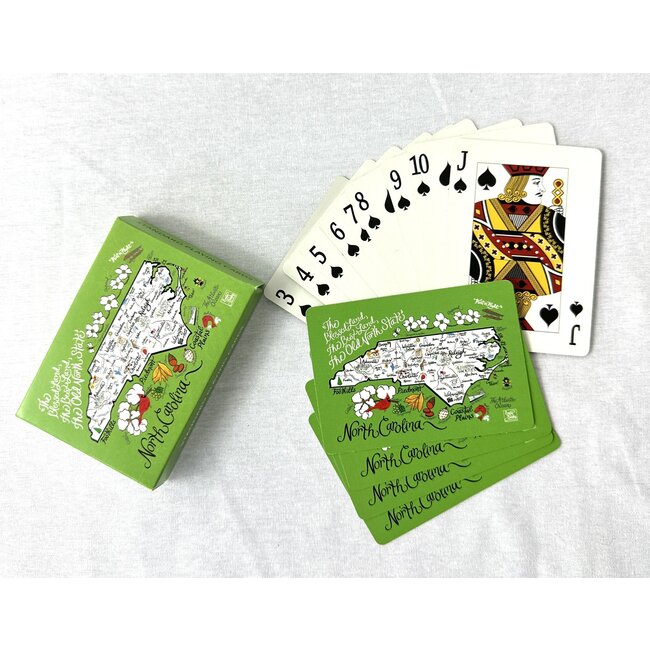 Emily Brooks Designs DECO Card Deck - Emily Brooks NC Map