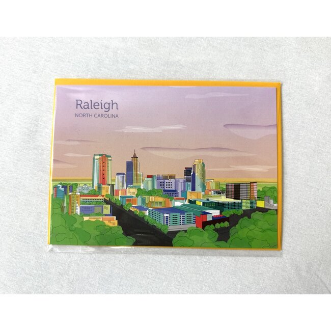 yellowDog : creative Raleigh Skyline Notecard
