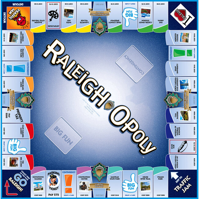 Raleigh-Opoly Board Game