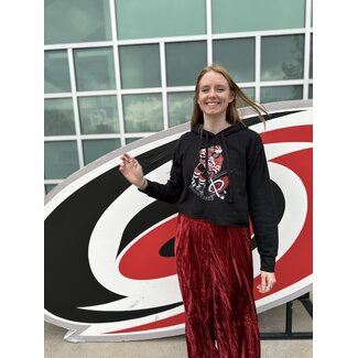 Jillian Ohl Carolina Hurricanes Player Cropped Hoodie
