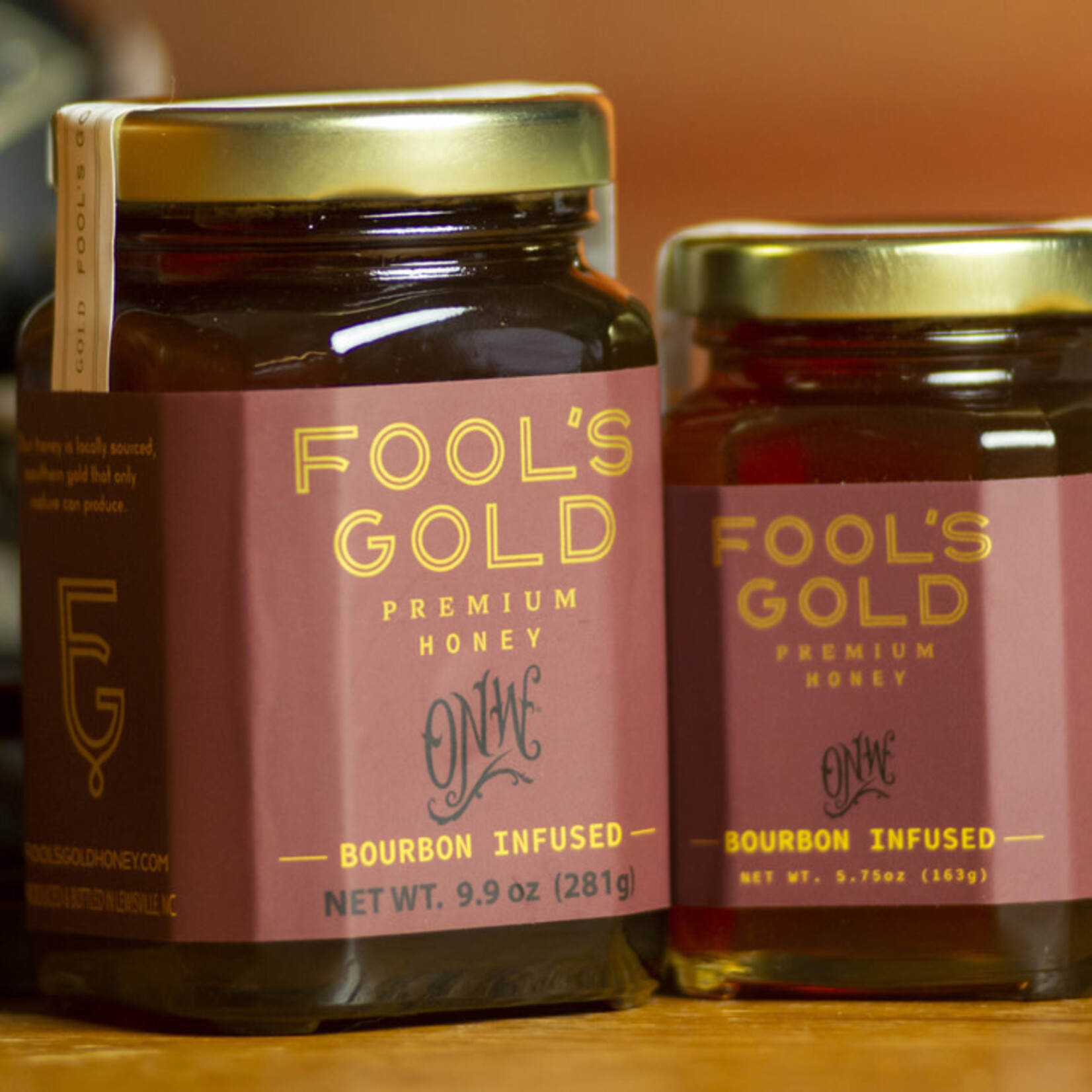 Fool's Gold Honey NC Honey Bourbon Infused 5.75 oz