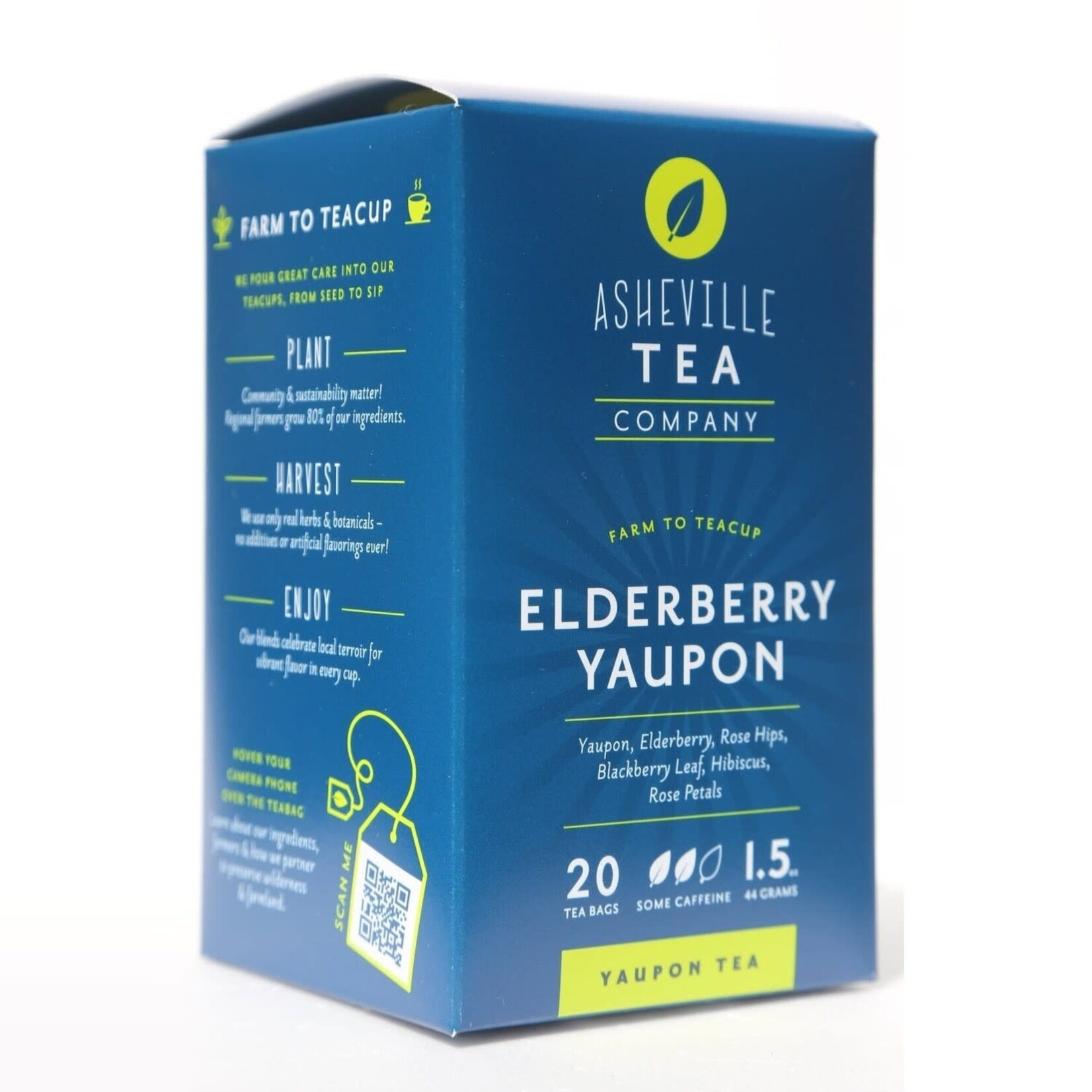 Asheville Tea Company Asheville Tea Box (20) Elderberry Yaupon