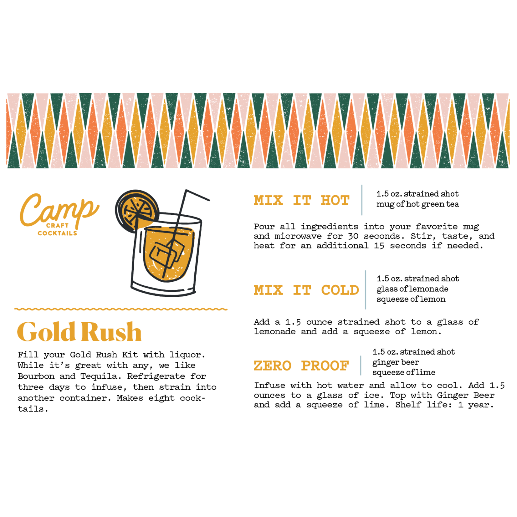 Cocktail Kit 16oz Gold Rush