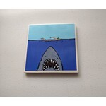 Amy May Pop Art Jaws Coaster