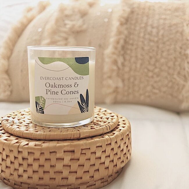 Evercoast Candles Evercoast Candle - Oakmoss + Pine Cones 8.5 oz Glass