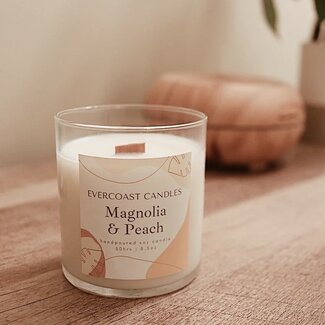 Evercoast Candles Evercoast Candle - Magnolia + Peach Candle 8.5oz Glass