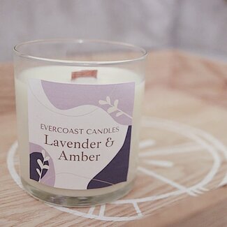 Evercoast Candles Evercoast Candle - Lavender + Amber Candle 8.5oz Glass