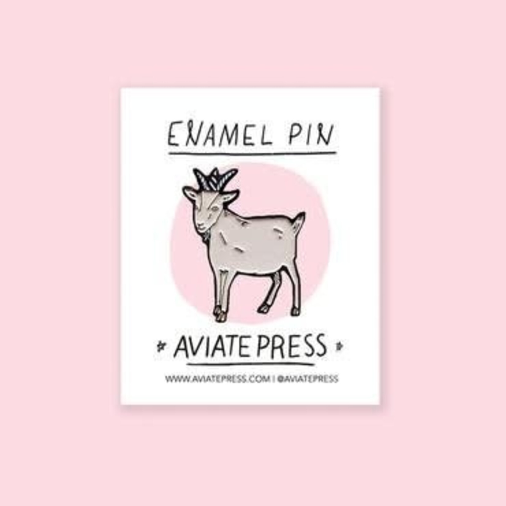 Aviate Press Aviate Press Enamel Pin Goat