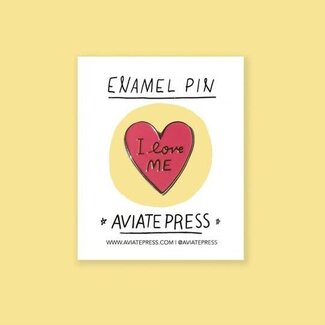 Aviate Press Aviate Press Enamel Pin - I Love Me