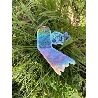 Mutually Assured Construction Go Outside Holographic Sticker Mutually Assured Construction Go Outside Holographic Sticker