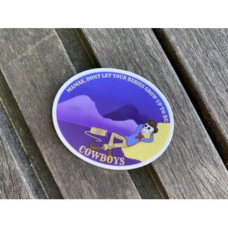Mutually Assured Construction Grow Up to be Cowboys Sticker