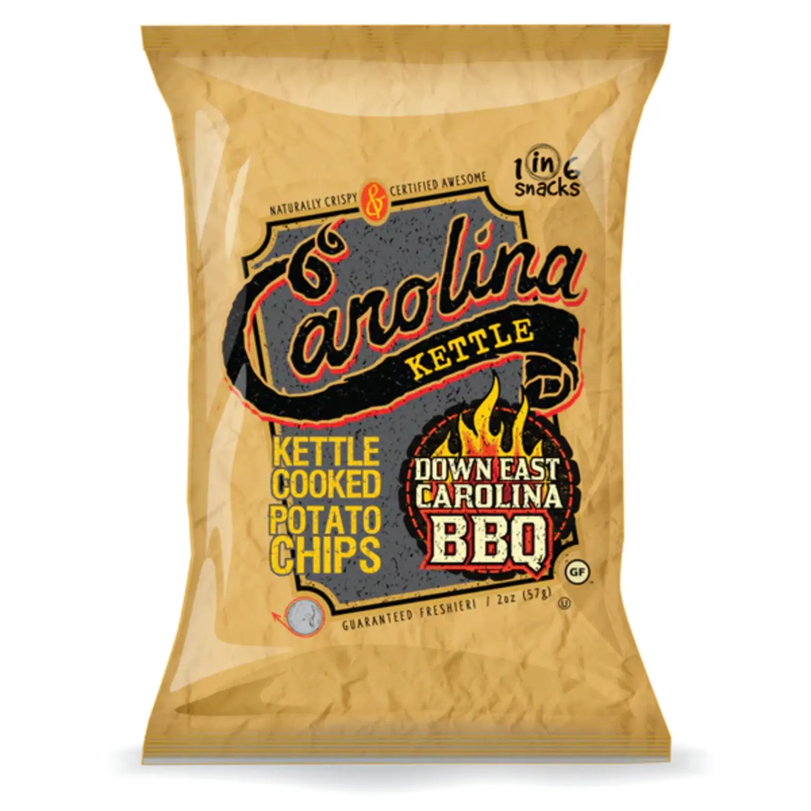 Carolina Kettle Chips Kettle Chips Down East BBQ 5 oz