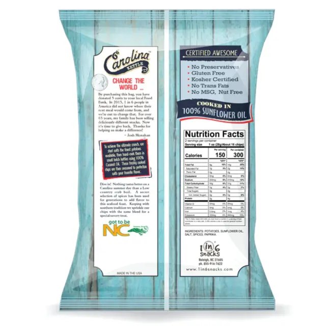 Carolina Kettle Chips Kettle Chips Crab Boil 5 oz
