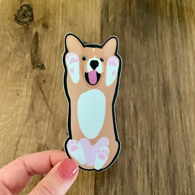 Ruff Sketch Designs Ruff Sketch Sticker Corgi Puppy