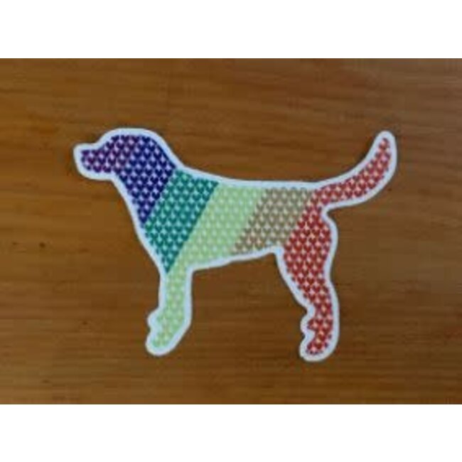 Labrottie Creations Labrottie Sticker Rainbow Dog Die Cut