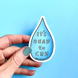 Aviate Press Sticker It's Okay to Cry