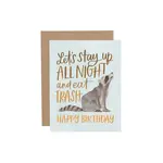 Birthday Raccoon Card