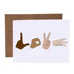SKP ink Love Sign Language Card