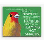 Flaming Hot Snacks Card