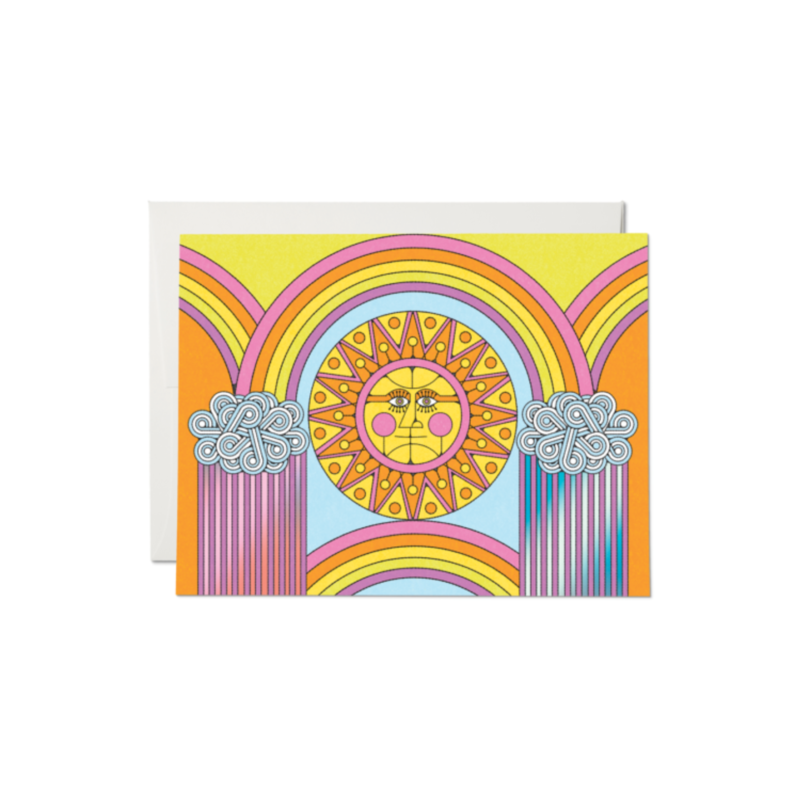 Sun and Rainbows Foil Card